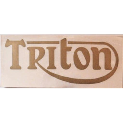 Triton Badge / Sticker in Gold