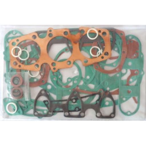 Engine Gasket Set - Triumph Trident T160V, 750cc 3 Cylinder with Cylinder Head Gasket - 1975-77 - 839 TRI - Made in England