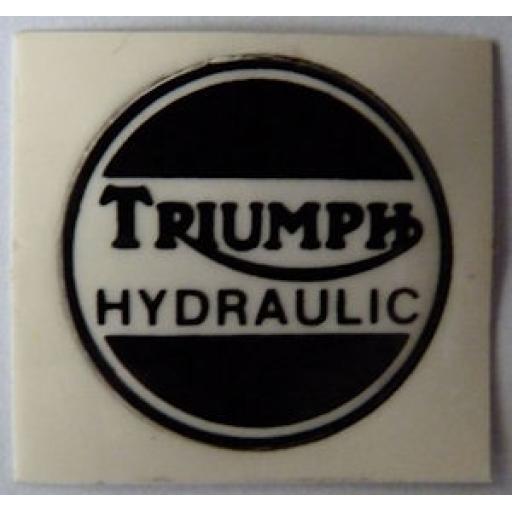 Triumph Hydraulic Sticker for Chromed Brake Caliper Cover - 60-4156