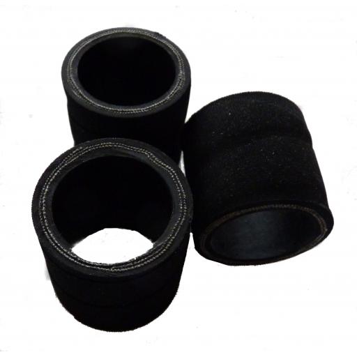 Set of 3 Carburettor Air Hose Connectors - Rubber Sleeves - Triumph T150 T160- 70-9060