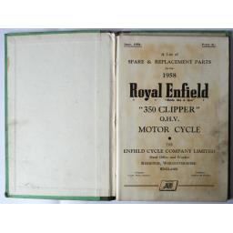 Royal Enfield 350 Clipper OHV Spare Parts List 1958 02.jpg