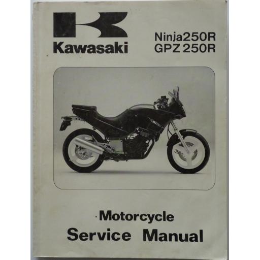 Kawasaki Ninja 250R and GPZ250R Motorcycle Service Manual 1986-87