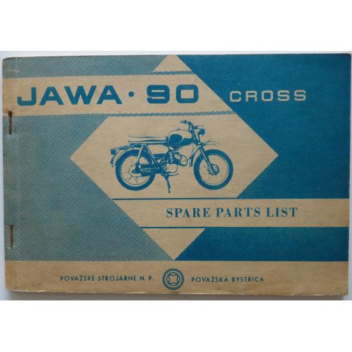 Jawa 90 SK Cross - Roadster Spare Parts List - 1969