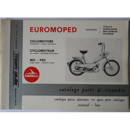 Garelli Euromoped - Single Speed Automatic Clutch Spare Parts List