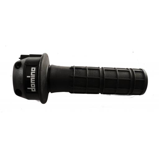 Domino Black Twistgrip/Throttle 7/8 inch 22mm internal diameter